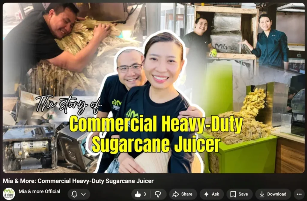 Commercial Heavy-Duty Sugarcane Juicer