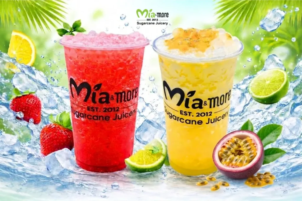 Cool and Refreshing Fresh Fruit Cane Drinks at Mía & More