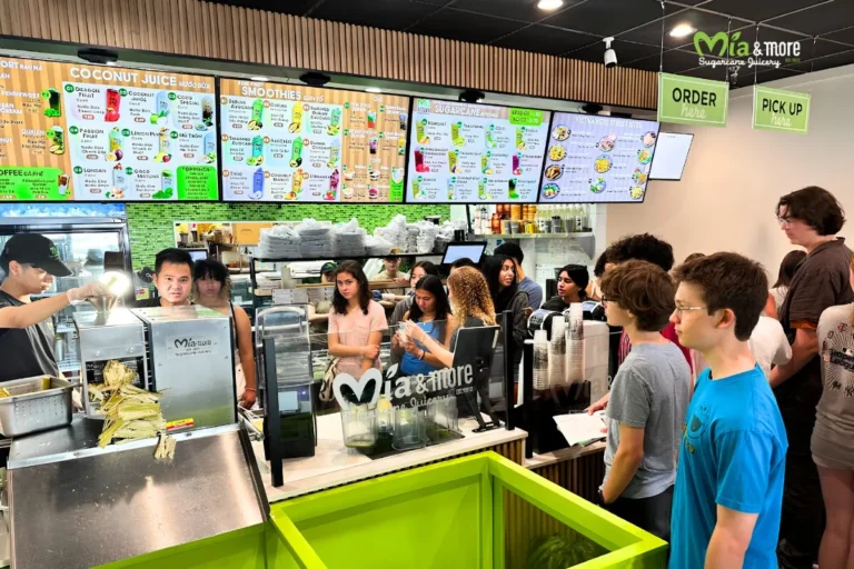 Crisp, refreshing fresh sugarcane juice pressed directly at the counter